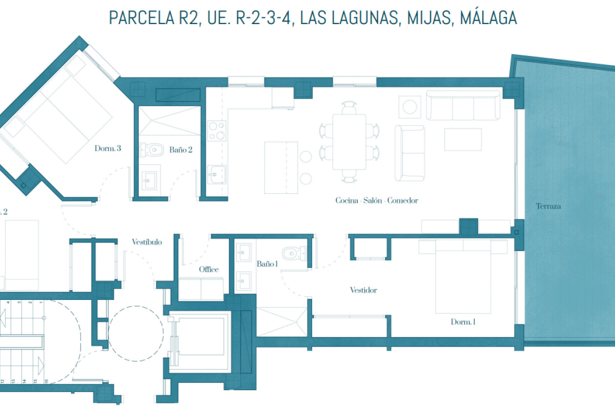 Obra nueva Jardines de las Lagunas II en Mijas (Revista) plan 1