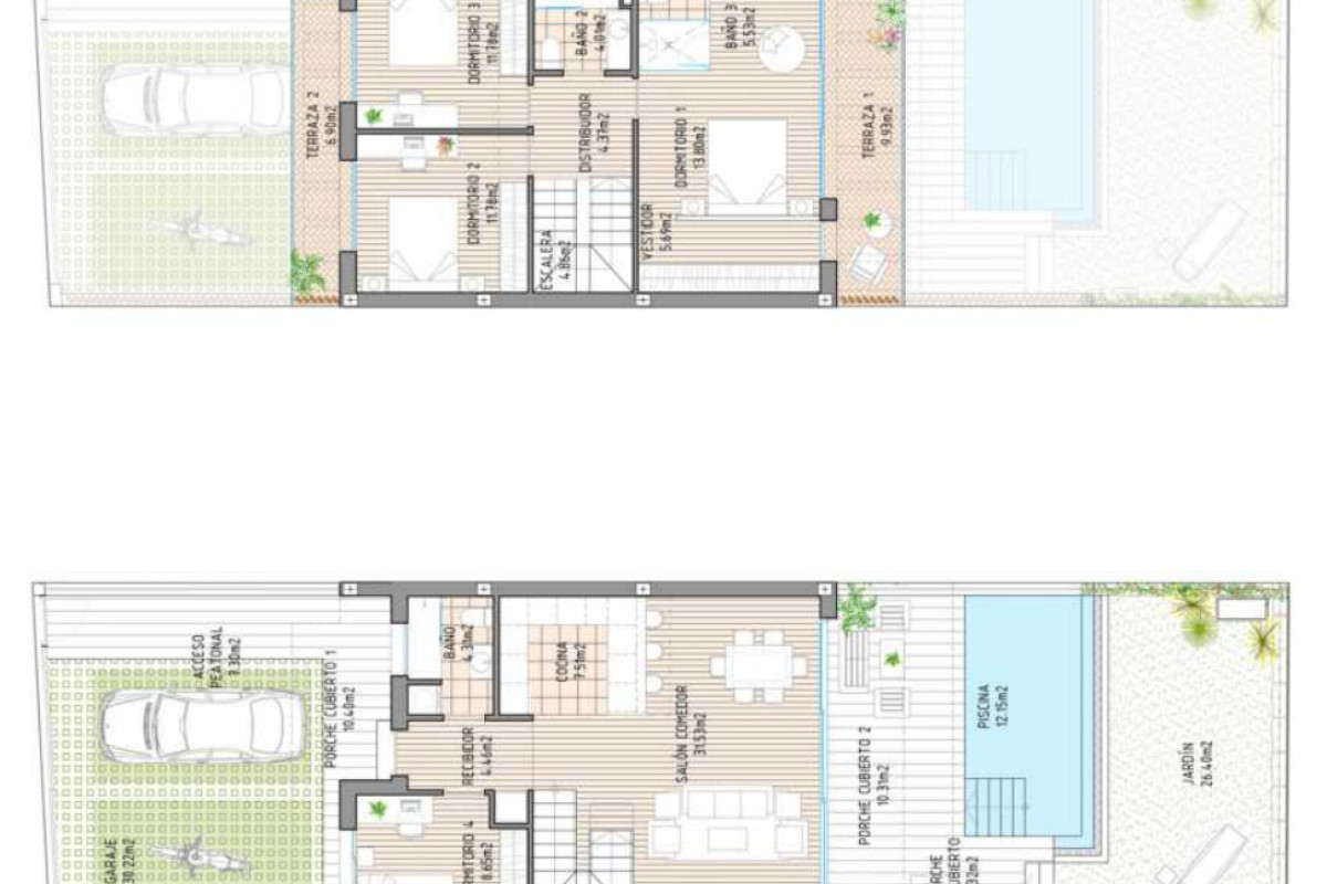 Sale of townhouse in Urb. Lagar Martel, 17 , Mijas plan 3