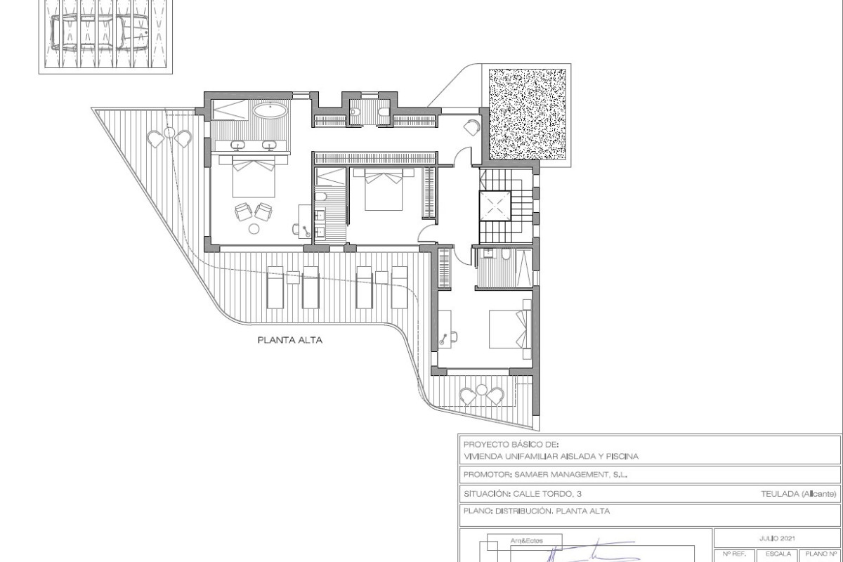 Obra nueva Tordo 3 VGH50084 en Moraira (Revista) plan 1