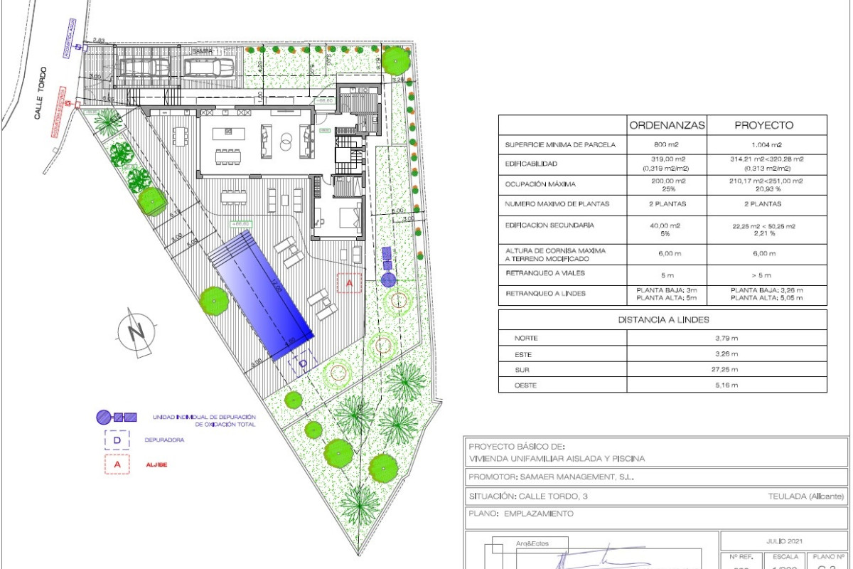 Obra nueva Tordo 3 VGH50084 en Moraira (Revista) plan 2