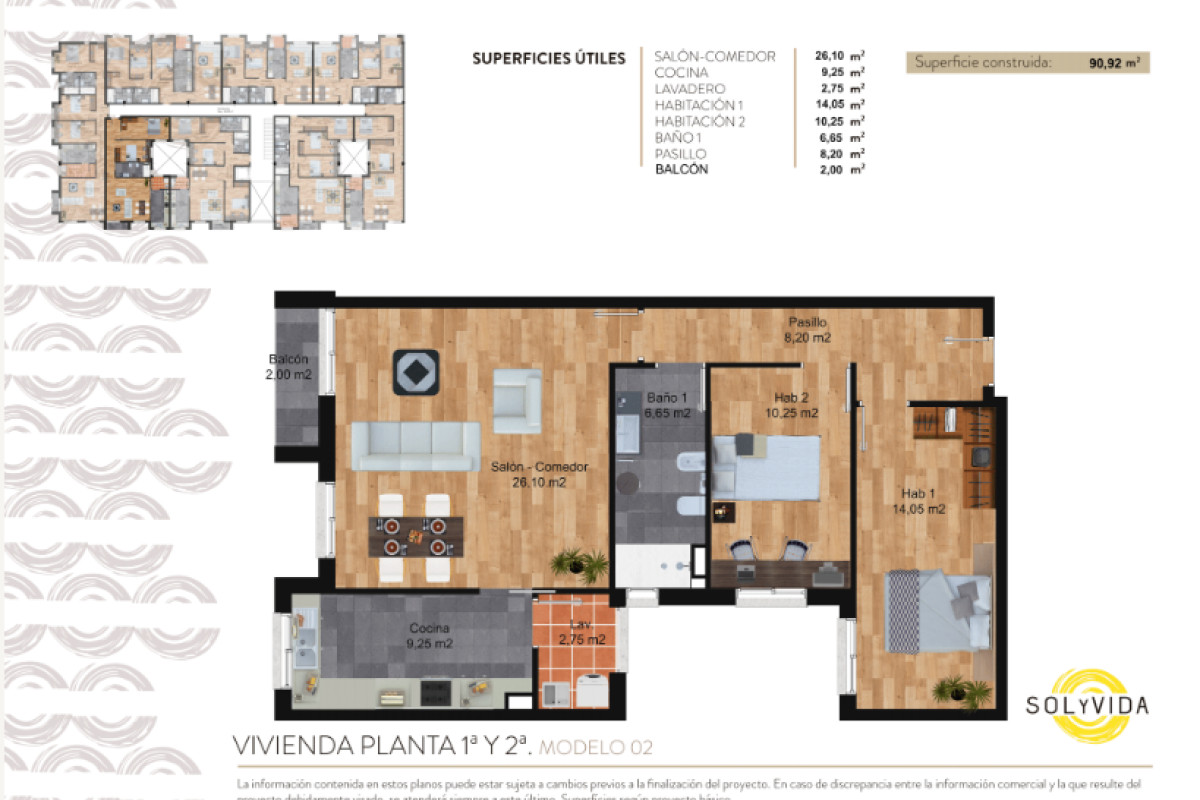 Obra nueva Sol y Vida en Torre-Pacheco (Revista) plan 2