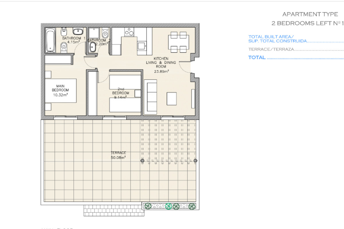 Venta de piso en Urb. Collados Zieschang 28A, Águilas
plan 2