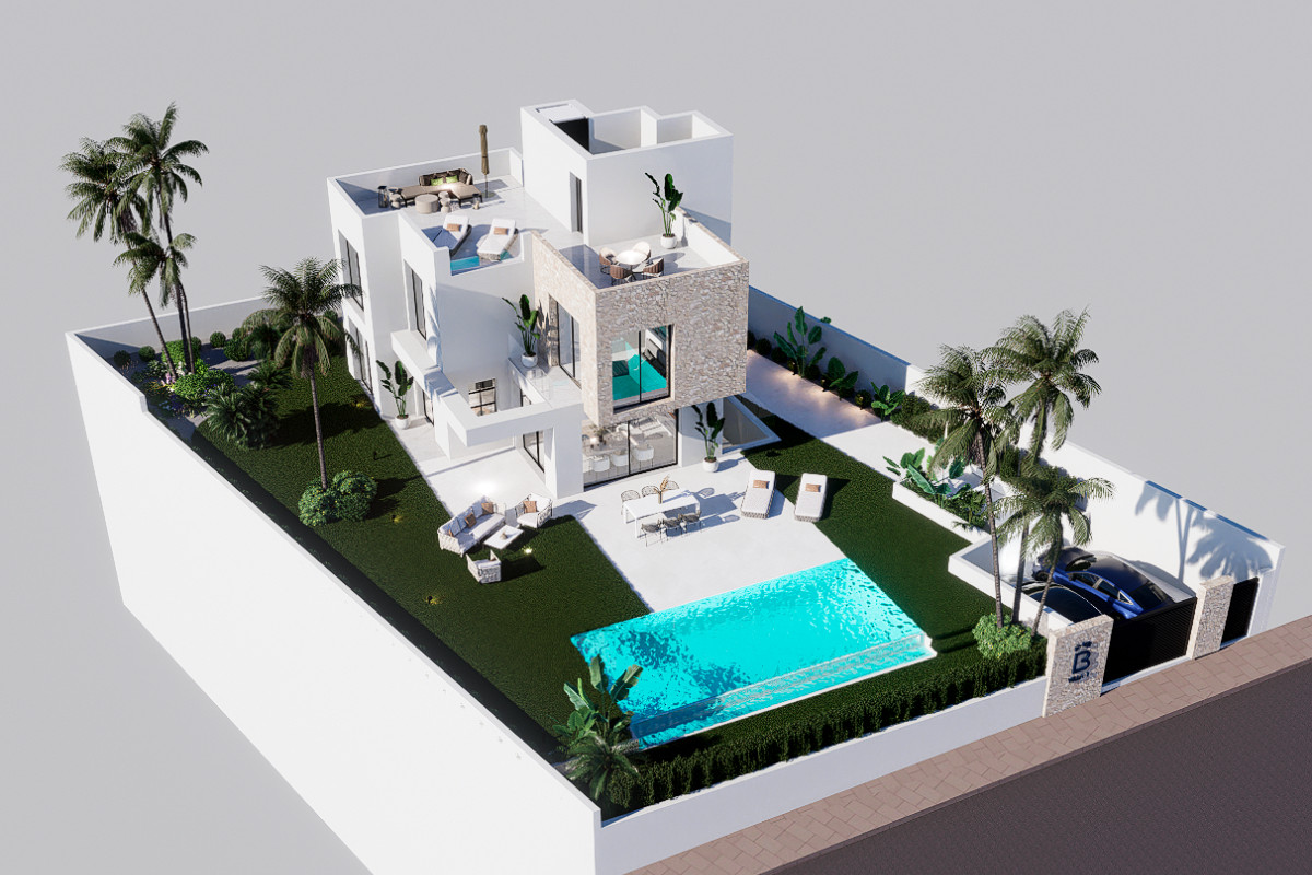 Obra nueva Las Bellas Luxury Villas en Finestrat (Revista) plan 1