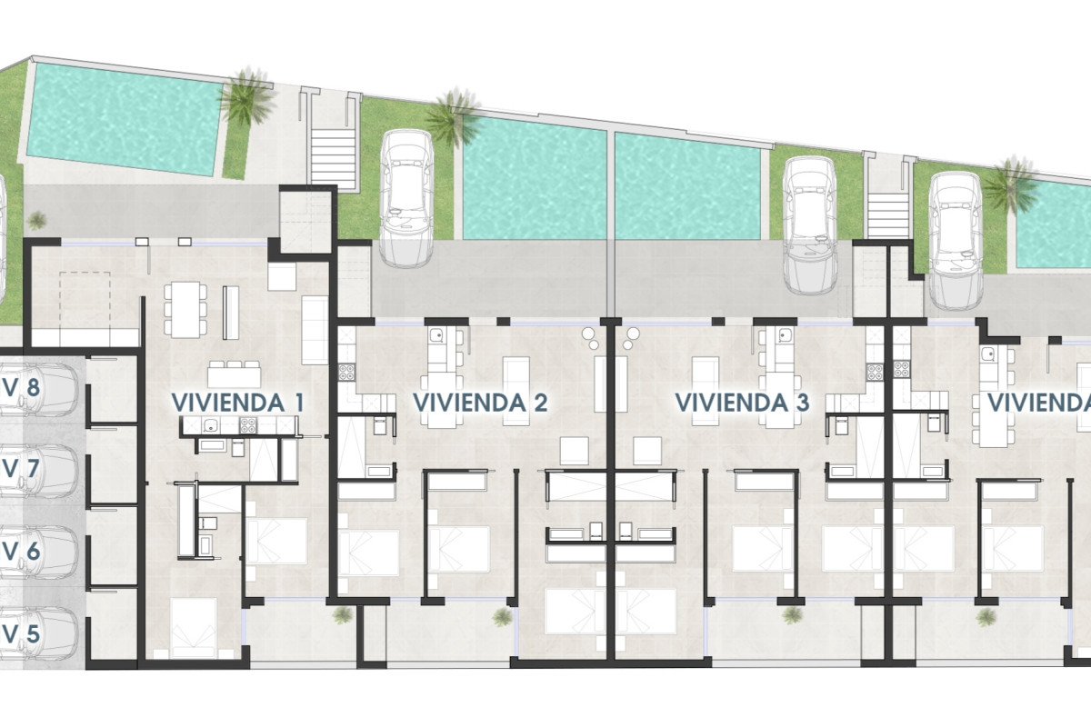 Obra nueva La Llana Premium en San Pedro del Pinatar (Revista) plan 1