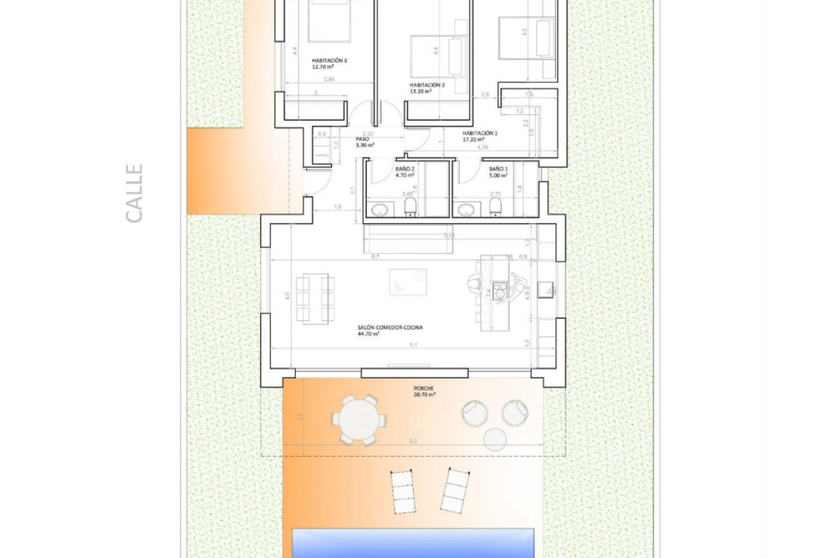 Obra nueva Alenda Golf Almendros Villas en Monforte del Cid (Revista) plan 2
