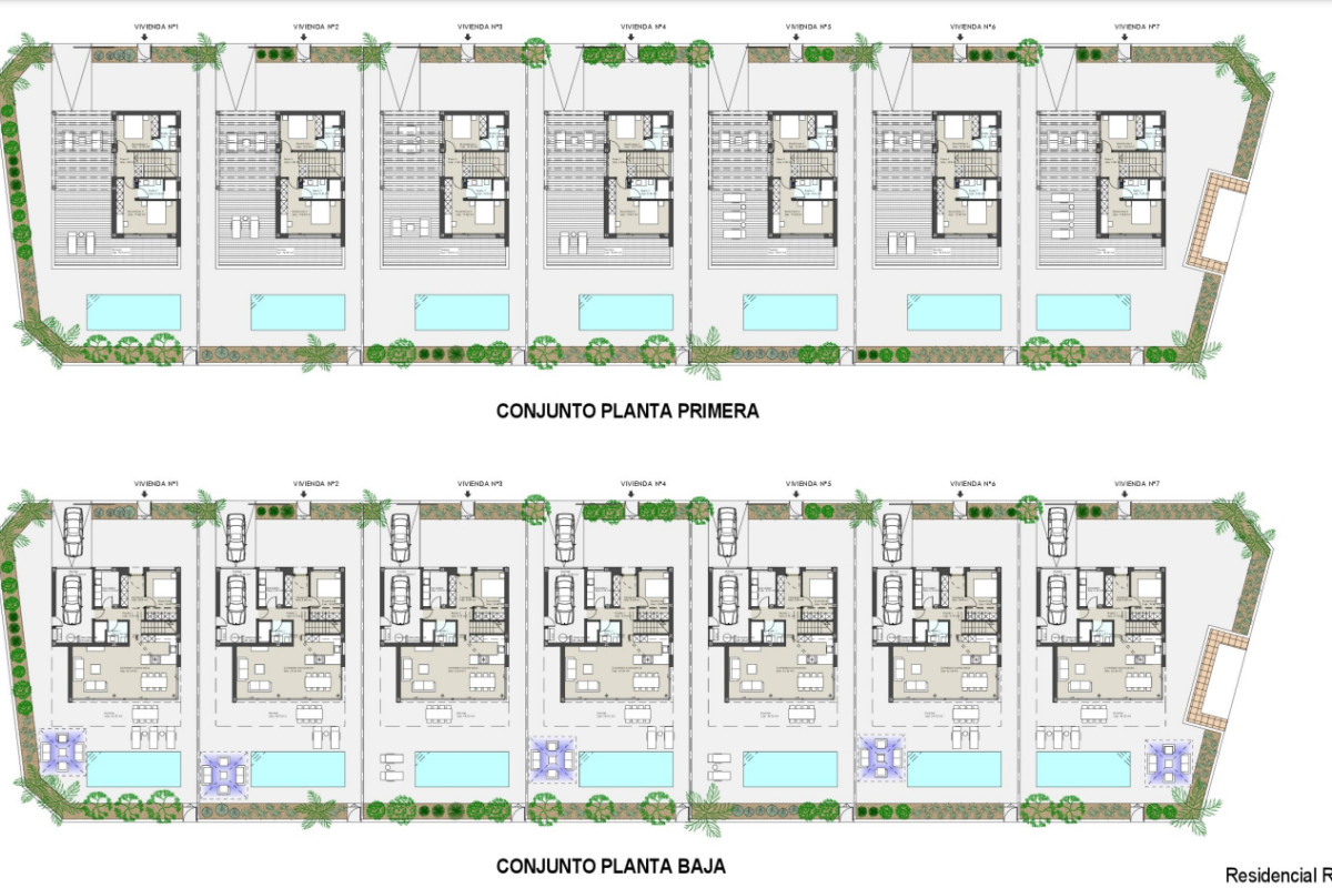 Новостройка 7 villas Roldán в Торре-Пачеко plan 1