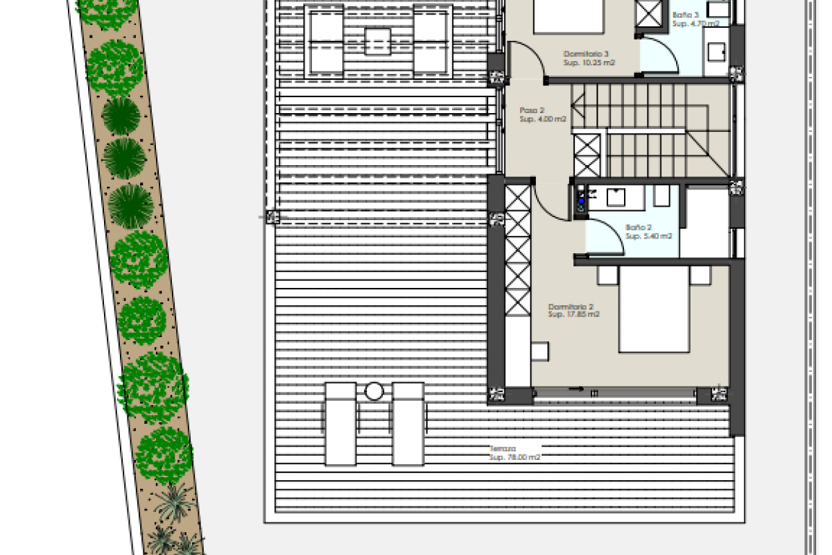 Новостройка 7 villas Roldán в Торре-Пачеко plan 3