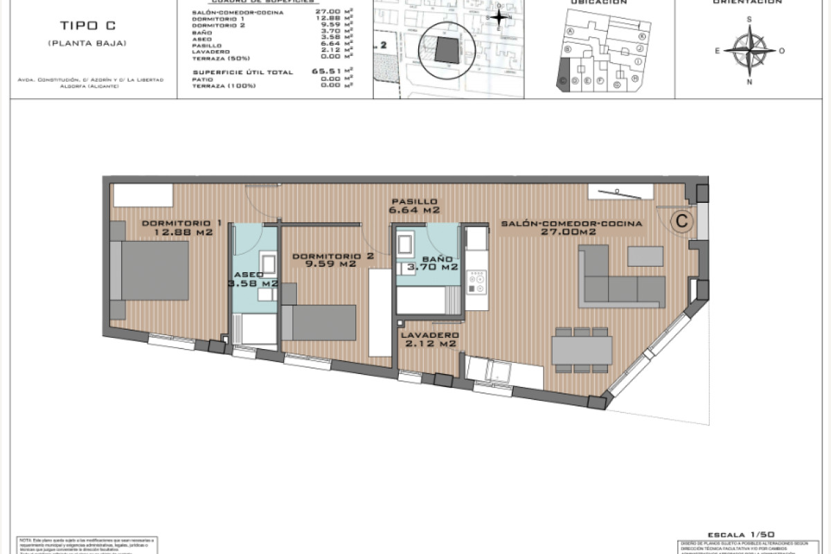 Obra nueva La Vista Algorfa en Algorfa (Revista) plan 1