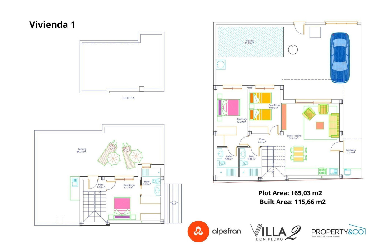 Obra nueva VILLAS DON PEDRO 2 en San Pedro del Pinatar (Revista) plan 2