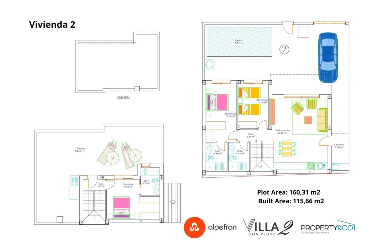 Obra nueva VILLAS DON PEDRO 2 en San Pedro del Pinatar (Revista) plan 3