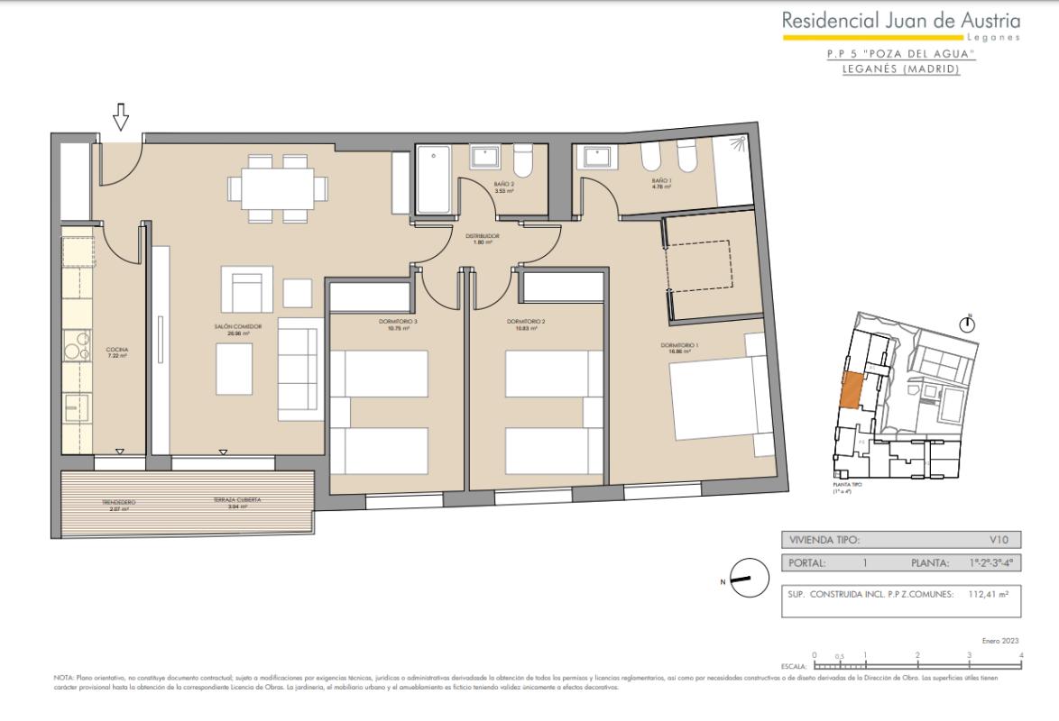 Venta de piso en Calle Urano, 2, Leganés
 plan 3