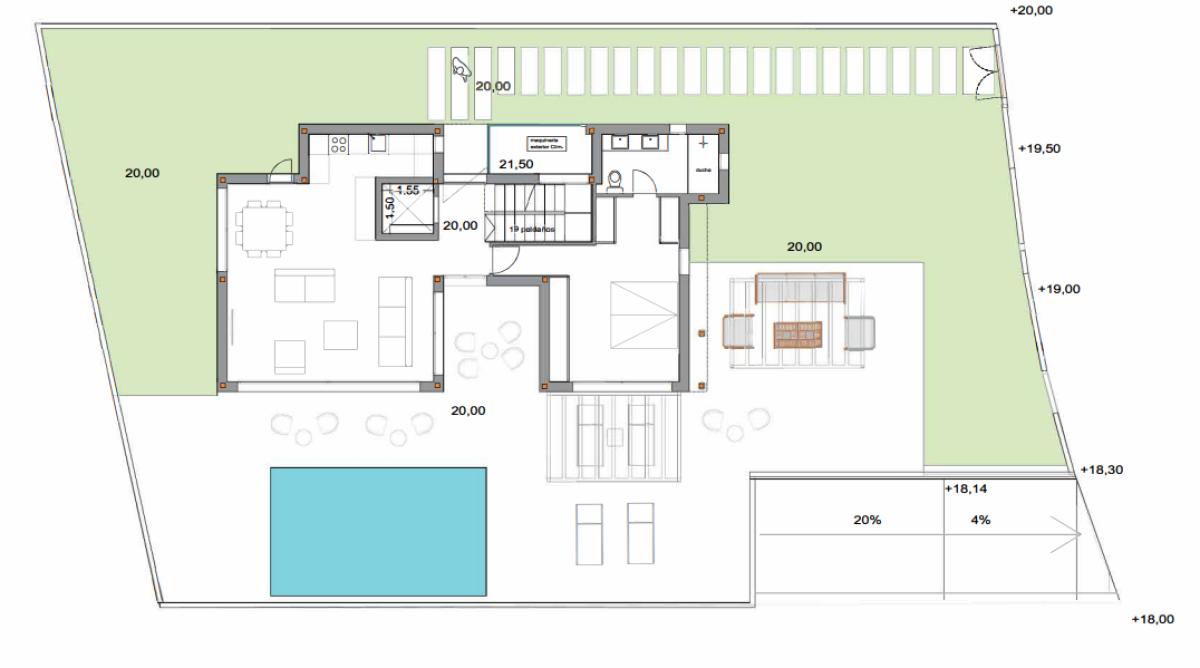 Продажа отдельного шале в  Camino Lirio con Avda Central s/n, Михас plan 3