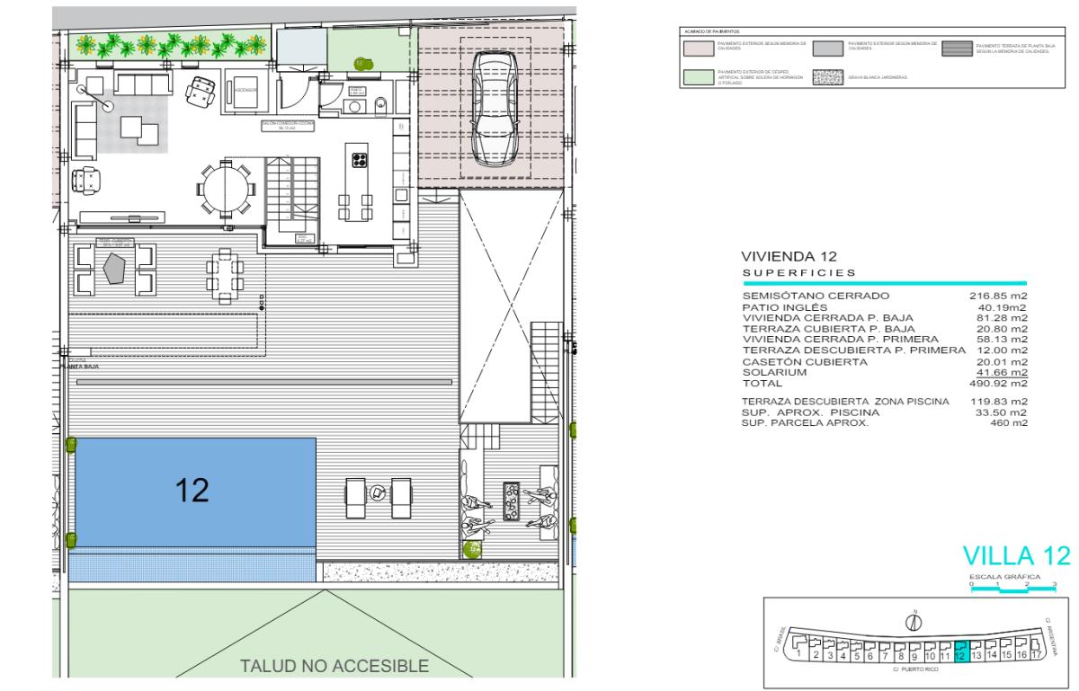 Obra nueva Villa Orange en Finestrat (Revista) plan 1