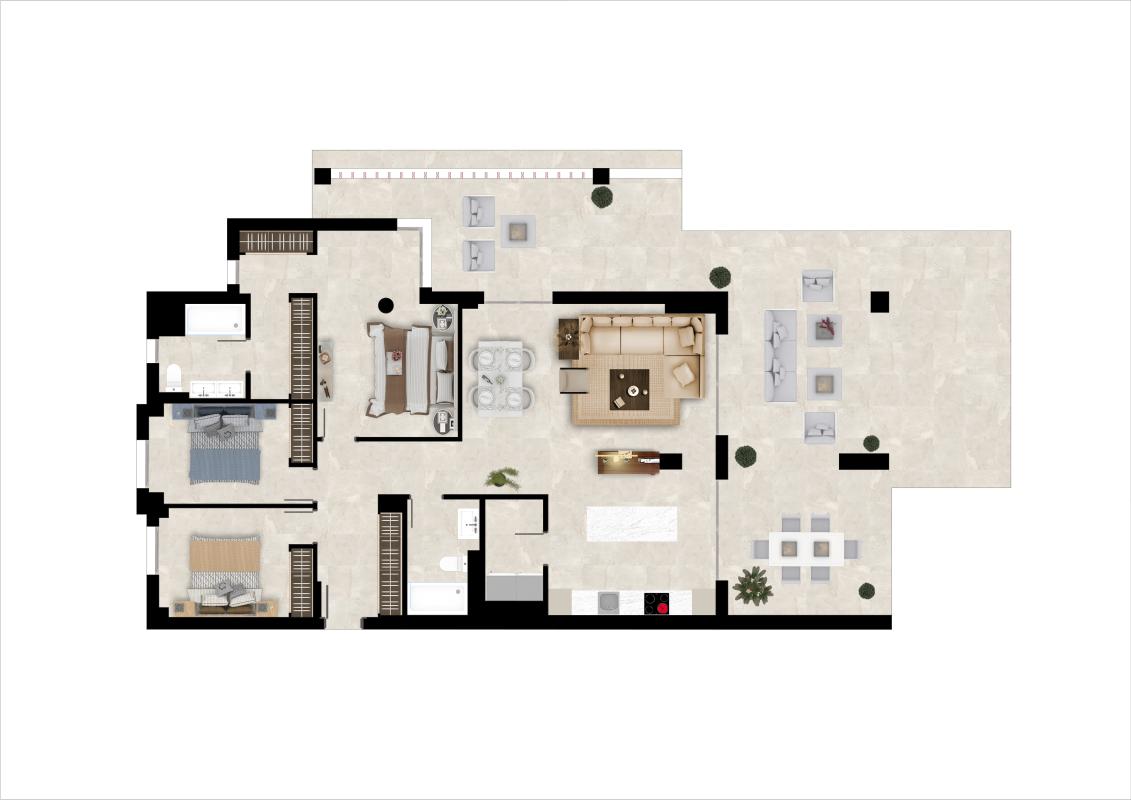 Venta de piso en Calle Torre Campanillas s/n, Benahavís
plan 2