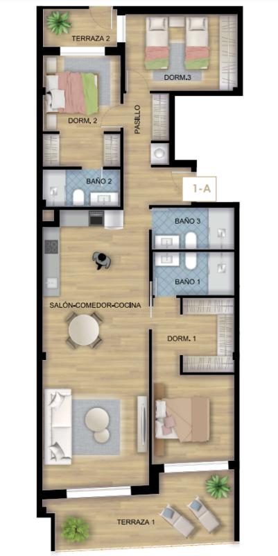 Obra nueva Alegria Residencial XXIII en Torrevieja (Revista) plan 2