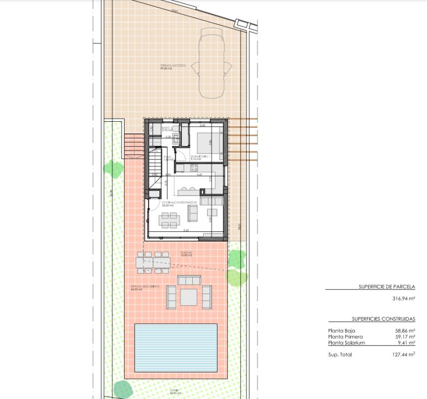 Новостройка VISTA AZUL XXXV LO ROMERO GOLF VILLAS в Пилар де ла Орадада plan 1