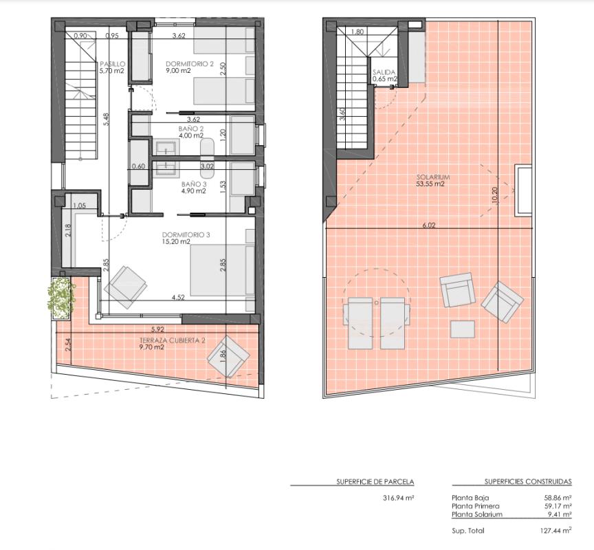 Новостройка VISTA AZUL XXXV LO ROMERO GOLF VILLAS в Пилар де ла Орадада plan 3