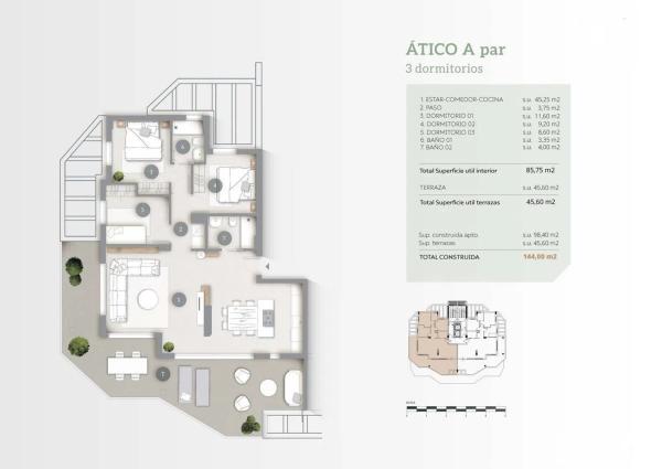 Ático en venta en  Calle Eslovaquia, Calpe photo 3