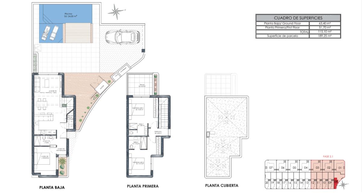 Obra nueva Residensial MYKONOS y SANTORINI en San Fulgencio (Revista) plan 4
