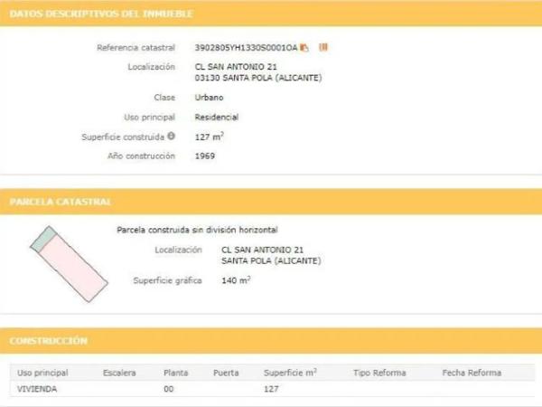 Chalet independiente en venta en Centro, Santa Pola thumbnail 1