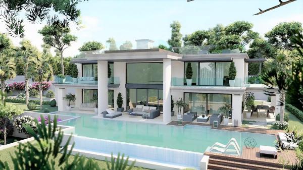 Chalet independiente en venta en  Calle Albinoni, Marbella photo 1