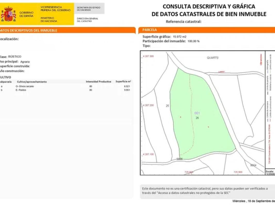 Terreno en venta en Benilloba, Alicante photo 3