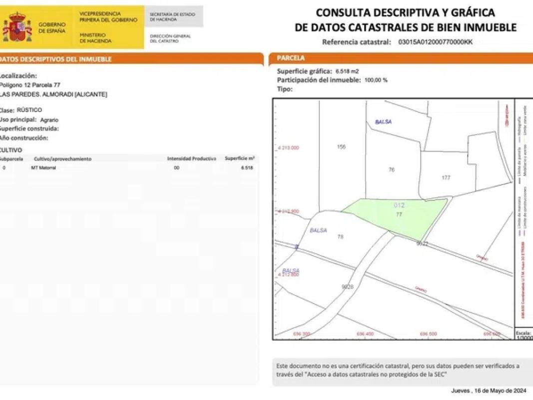 Land for sale in Los Montesinos, Alicante photo 4