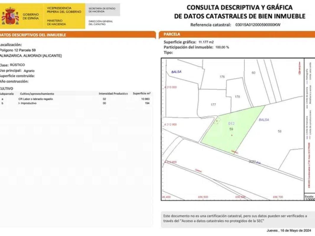 Land for sale in Los Montesinos, Alicante photo 5