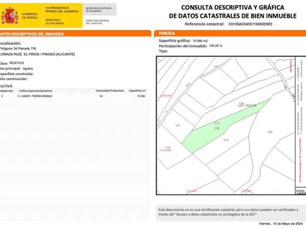Terreno en venta en Pinoso, Alicante photo 2