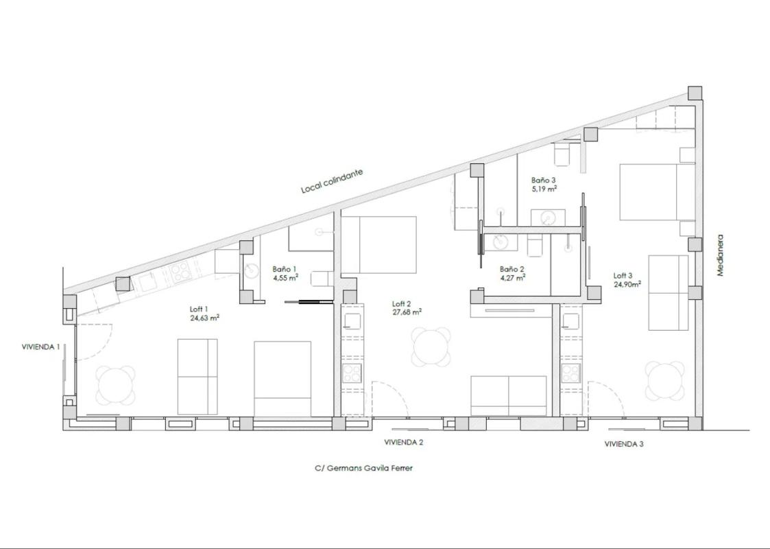 Venta de estudio en Centro Urbano, Denia plan 1