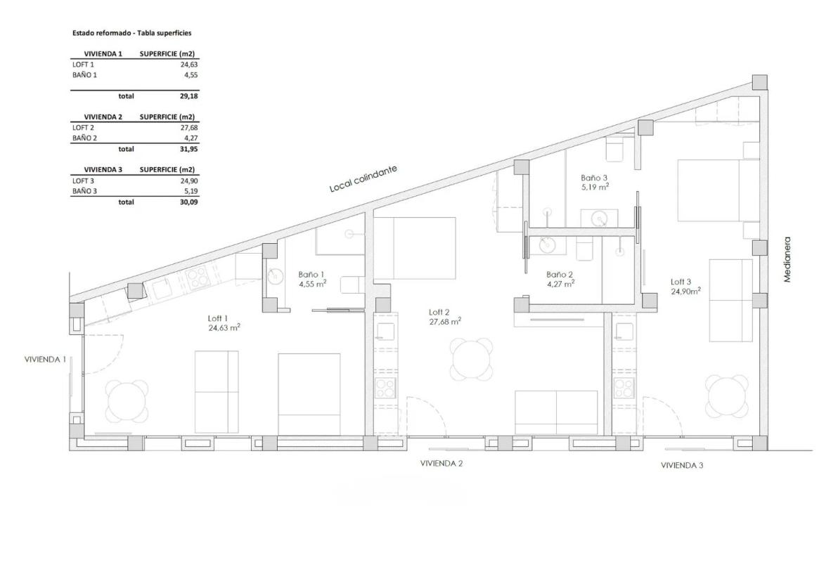 Venta de estudio en Centro Urbano, Denia plan 4