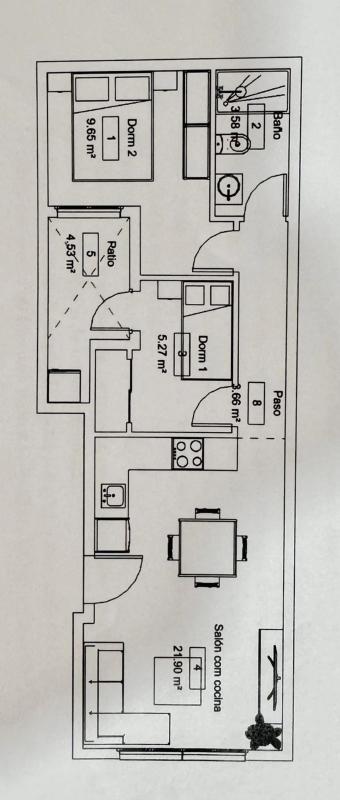 Sale of apartment in Fraternidad, Elda
plan 1