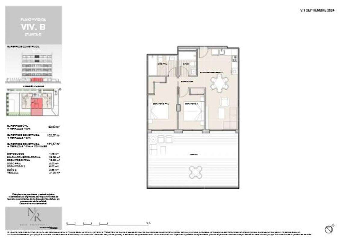 Obra nueva NELIA RESIDENCIAL en Alicante / Alacant (Revista) plan 3