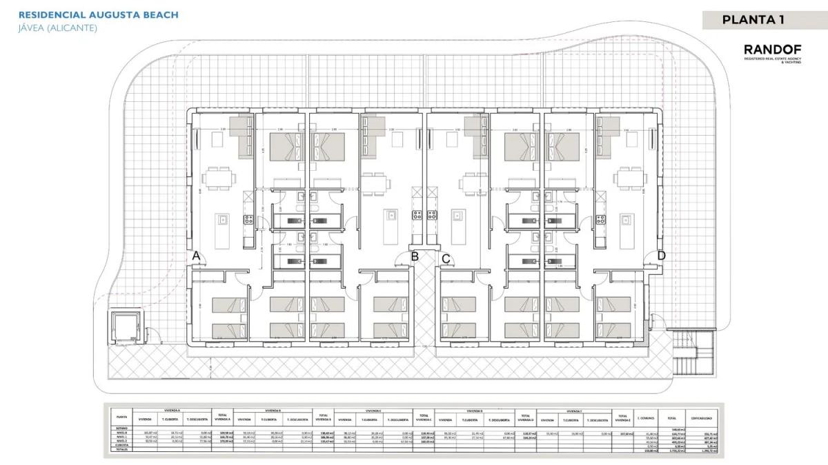 New construction Augusta Beach in Jávea/Xàbia plan 1