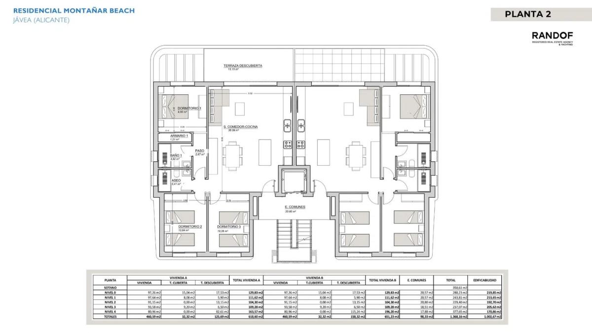 Obra nueva Montañar Beach en Jávea/Xàbia (Revista) plan 4