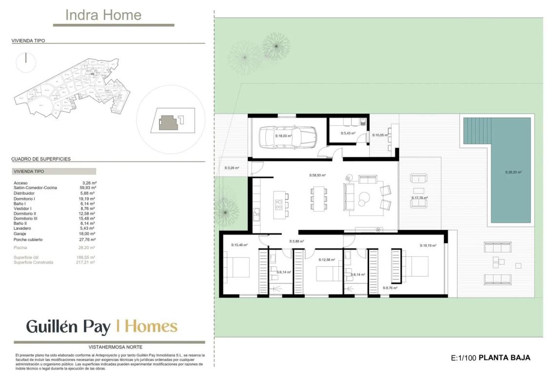 Obra nueva Indra Home en Alicante / Alacant (Revista) plan 1