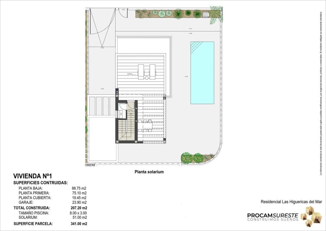 New construction Villa Azalea LAS HIGUERICAS in Pilar de la Horadada plan 4