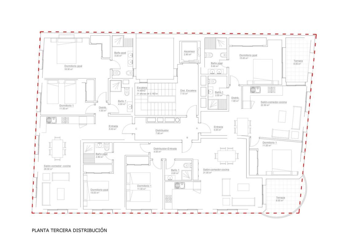 New construction 11 VIVIENDAS EN ALAMEDA PRINCIPAL in Málaga plan 4