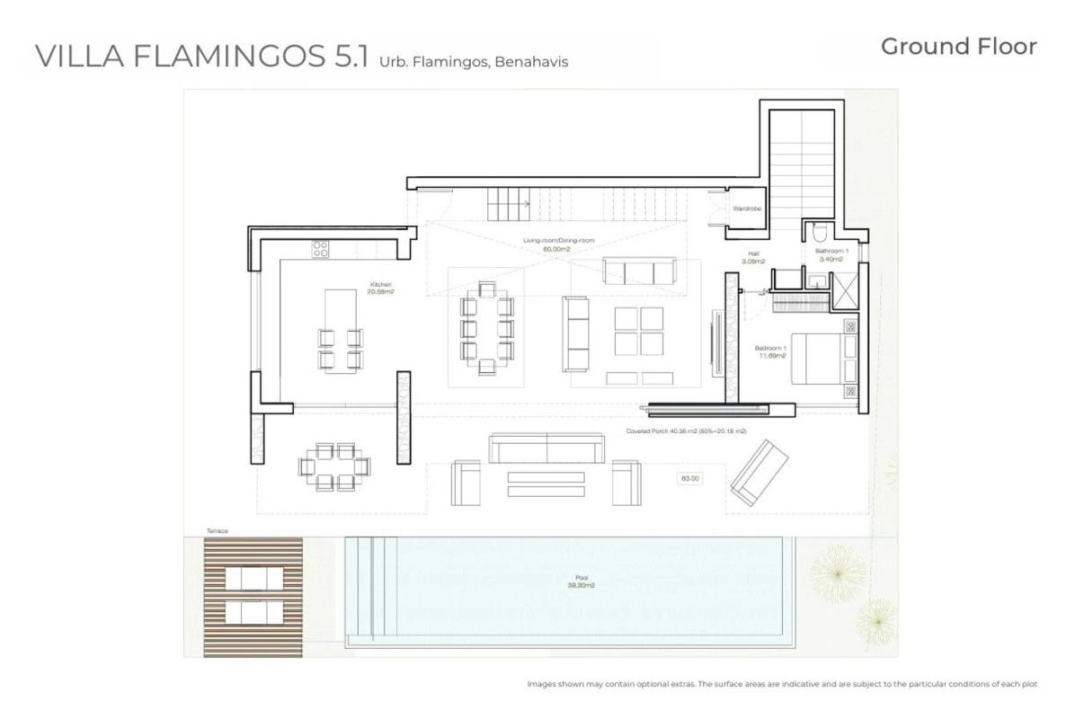 New construction Villa Independiente Los Flamingos Golf in Benahavís plan 1