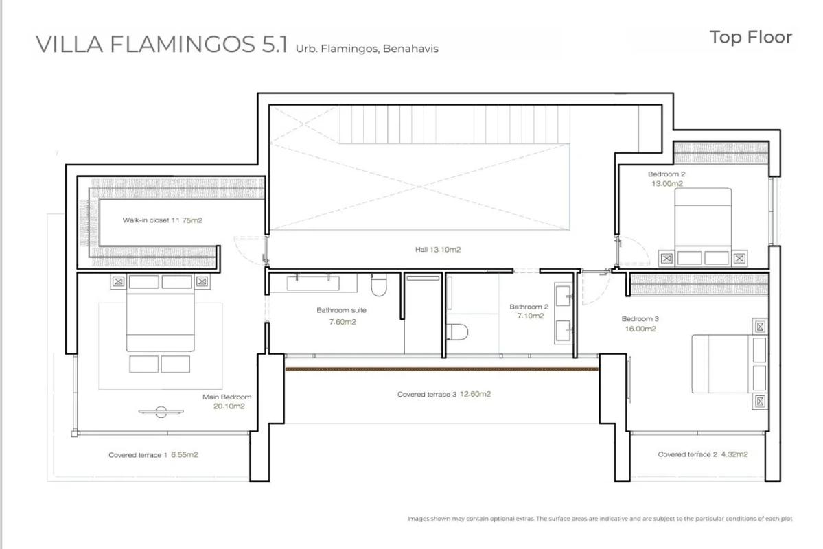 New construction Villa Independiente Los Flamingos Golf in Benahavís plan 2