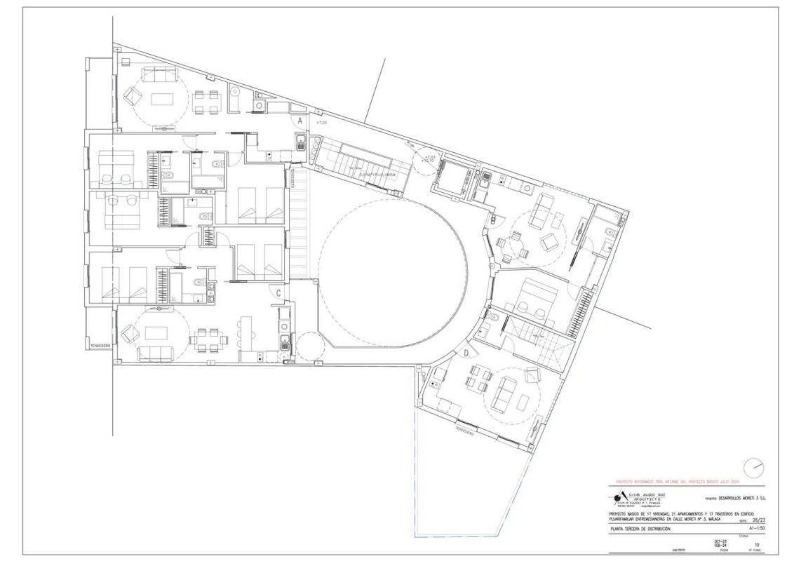 New construction CALLE MORETI 3 in Málaga plan 3