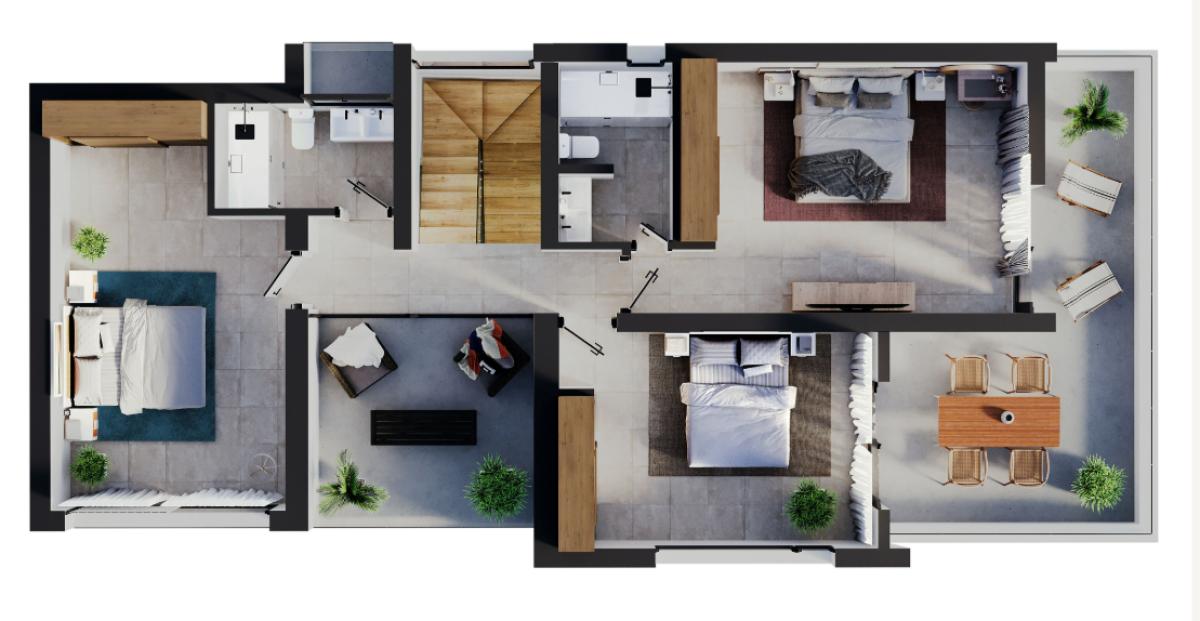 Obra nueva Residencial Gran Sol pueblo en Calpe (Revista) plan 1
