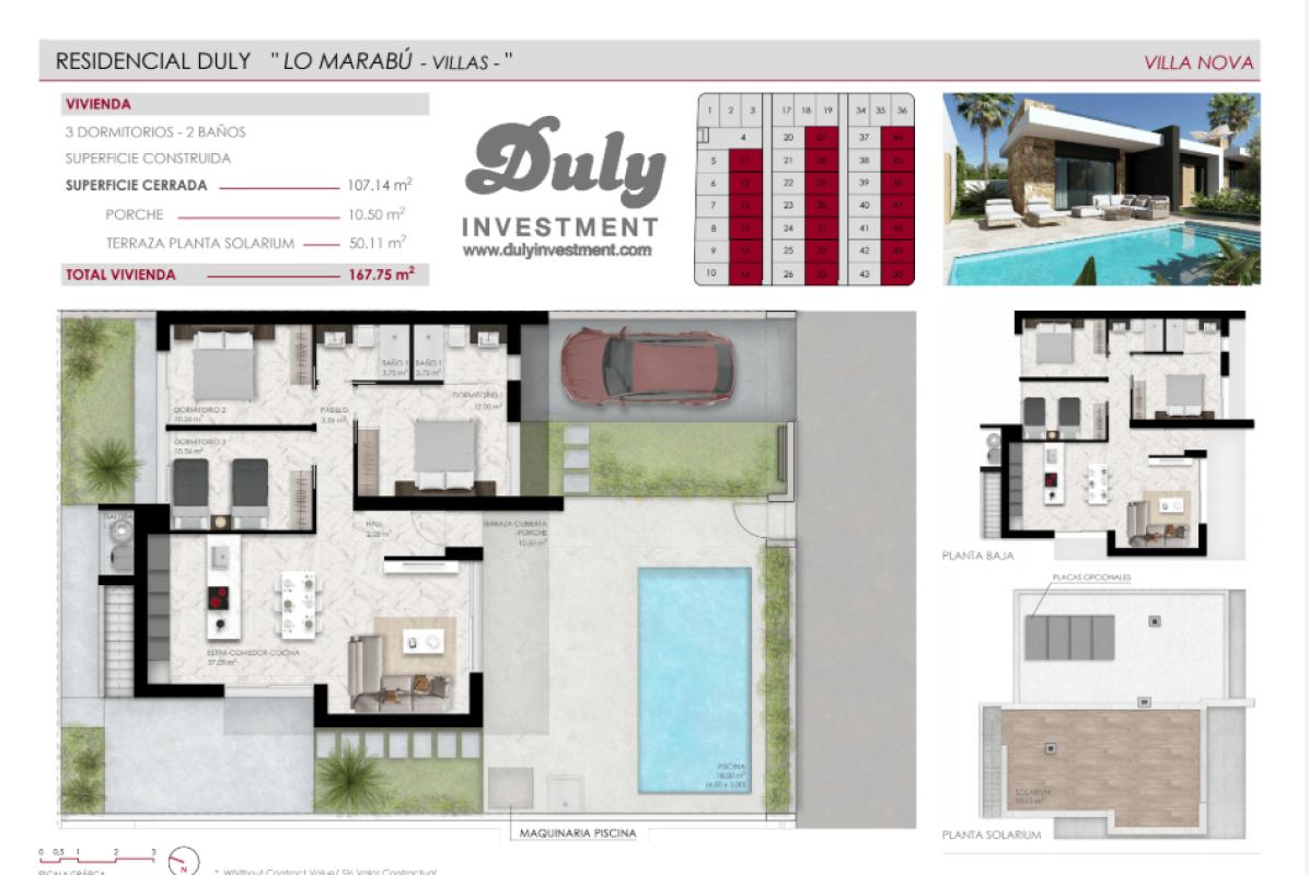 Obra nueva Lo Marabu villas en Ciudad Quesada (Revista) plan 1