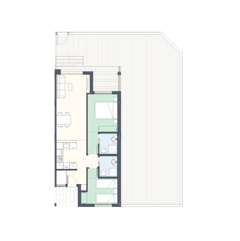 Venta de ático en  Torre de la Horadada , Pilar de la Horadada plan 1