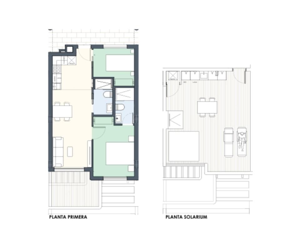Venta de ático en  Torre de la Horadada , Pilar de la Horadada plan 2