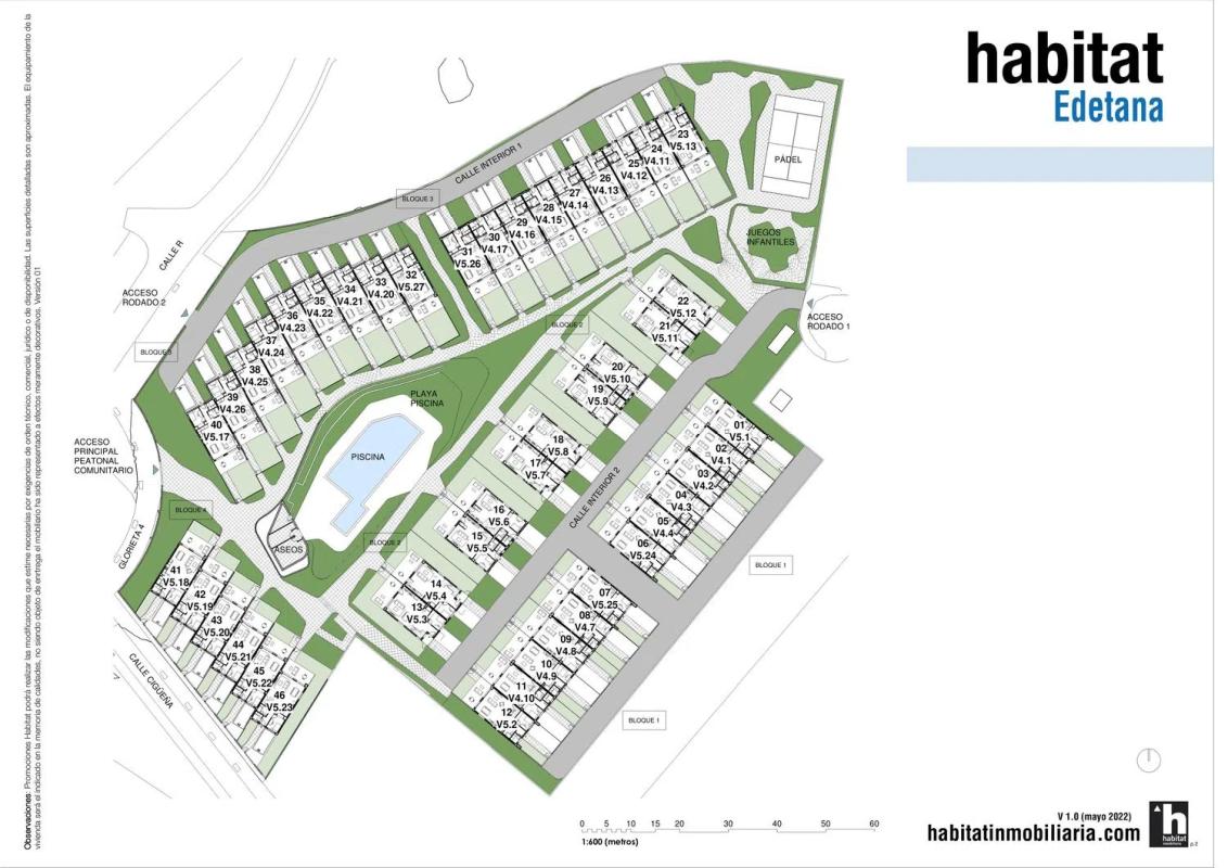 Obra nueva Chalet adosado en calle de la Cigüeña s/n en Alicante / Alacant (Revista) plan 1