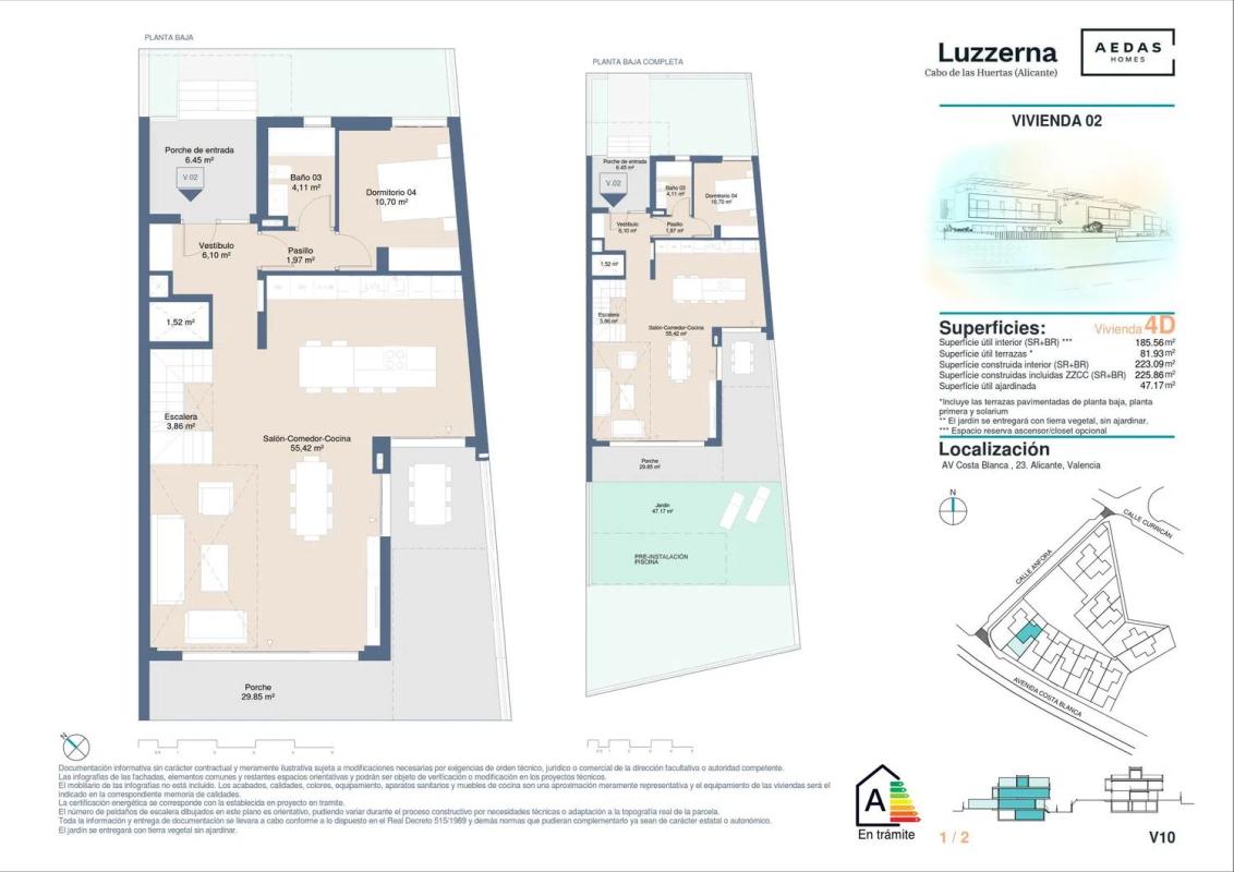 Sale of townhouse in Avenida de la Costa Blanca, 23 , Alicante plan 1