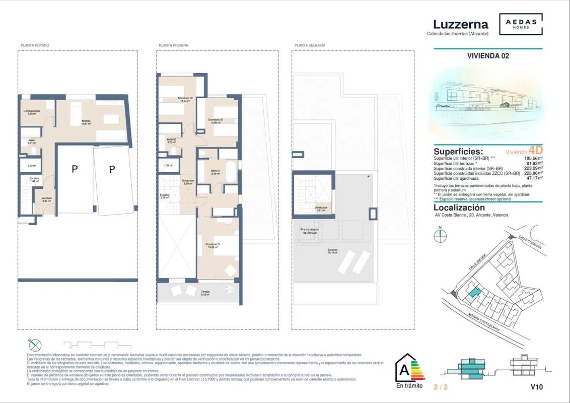 Sale of townhouse in Avenida de la Costa Blanca, 23 , Alicante plan 2