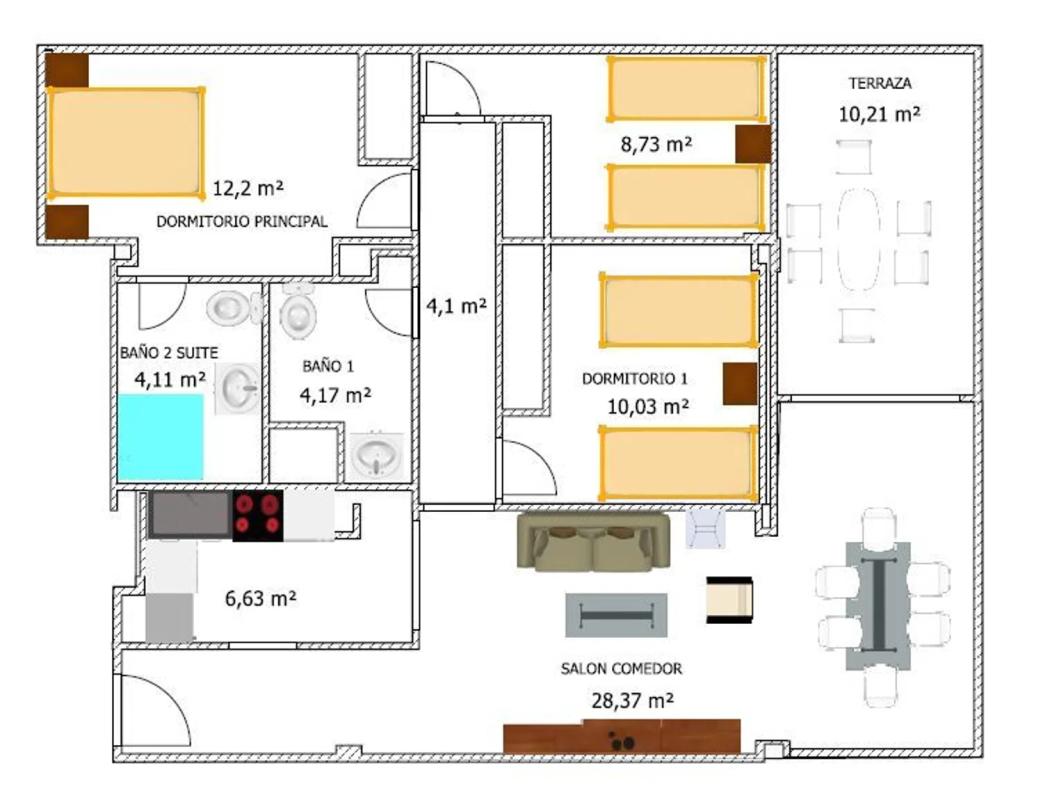 Venta de piso en Avenida de Niza, 30, Alicante / Alacant
plan 1