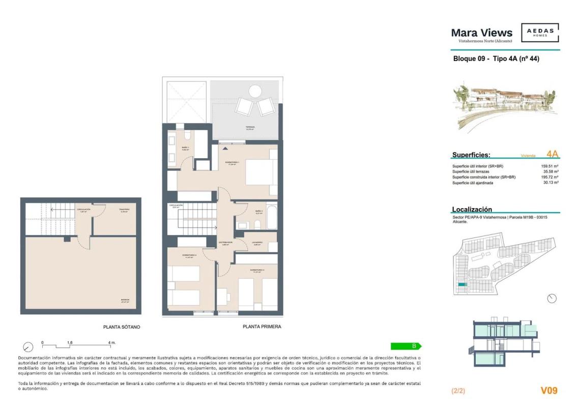 Nowa nieruchomość Chalet adosado en calle de la Pitera, 7 w Alicante / Alacant plan 1